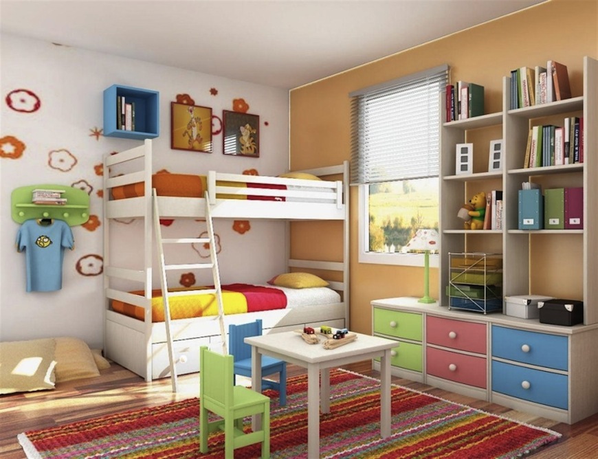 50 Super Fun And Multicolored Kids Bedroom Ideas to Inspire You Today ➤ Discover the season's newest designs and inspirations for your kids. Visit us at www.kidsbedroomideas.eu #KidsBedroomIdeas #KidsBedrooms #KidsBedroomDesigns @KidsBedroomBlog