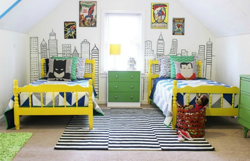 Incredible Superhero Room Décor Ideas Kids Will Love ➤ Discover the season's newest designs and inspirations for your kids. Visit us at www.kidsbedroomideas.eu #KidsBedroomIdeas #KidsBedrooms #KidsBedroomDesigns @KidsBedroomBlog