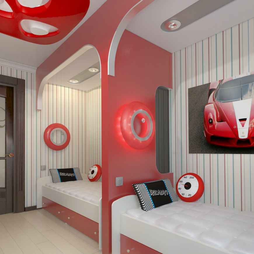 Fantastic Car-Themed Bedrooms For Boys ➤ Discover the season's newest designs and inspirations for your kids. Visit us at www.kidsbedroomideas.eu #KidsBedroomIdeas #KidsBedrooms #KidsBedroomDesigns @KidsBedroomBlog