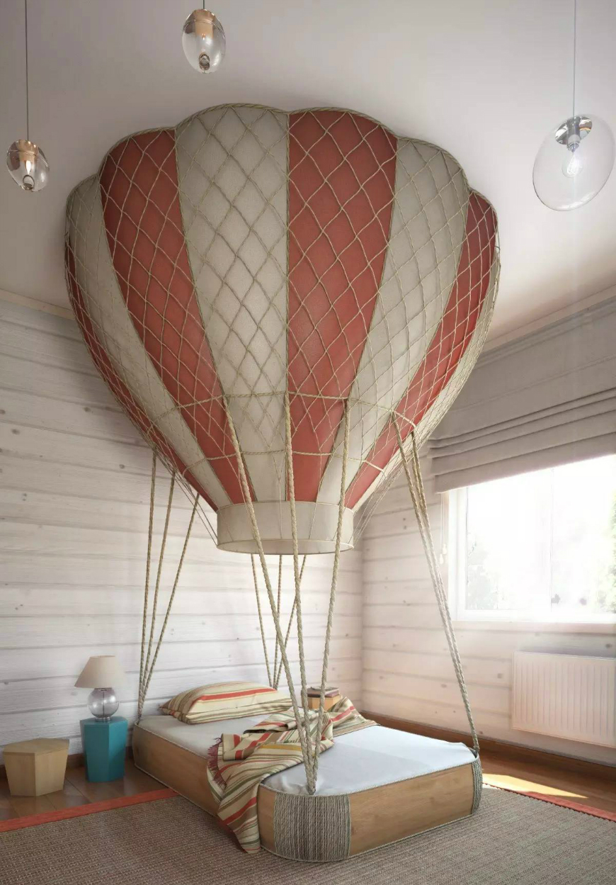 Discover The Most Unbelievable Hot Air Balloon Beds Ever ➤ Discover the season's newest designs and inspirations for your kids. Visit us at www.kidsbedroomideas.eu #KidsBedroomIdeas #KidsBedrooms #KidsBedroomDesigns @KidsBedroomBlog