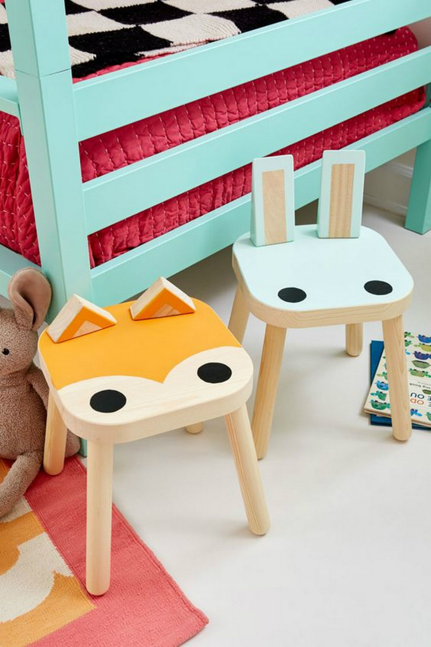 The Cutest Stools For Kids Bedroom To Inspire You ➤ Discover the season's newest designs and inspirations for your kids. Visit us at www.kidsbedroomideas.eu #KidsBedroomIdeas #KidsBedrooms #KidsBedroomDesigns @KidsBedroomBlog