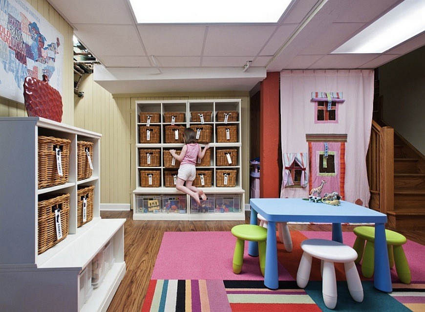 How to turn Your Basement into a Hip Kids Play Room
