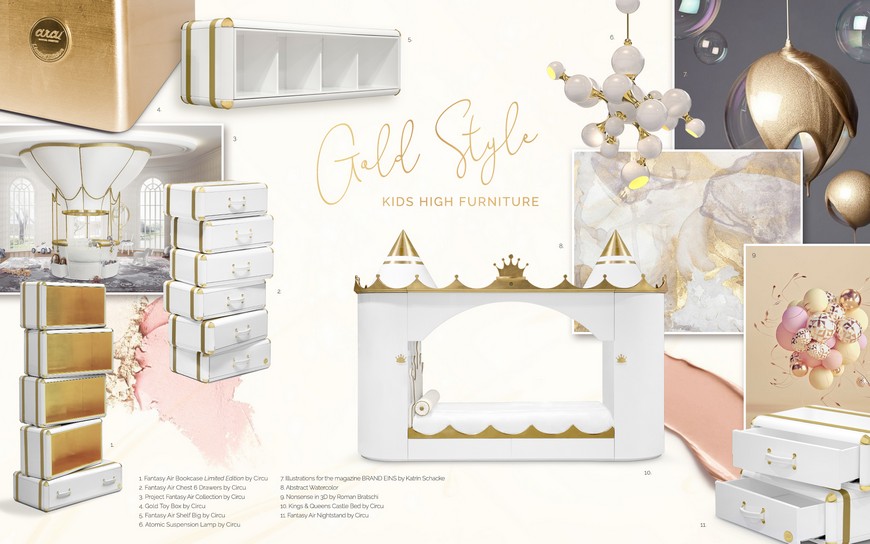 Interior Design Trends 2019 - Gold For Your Kids Bedroom