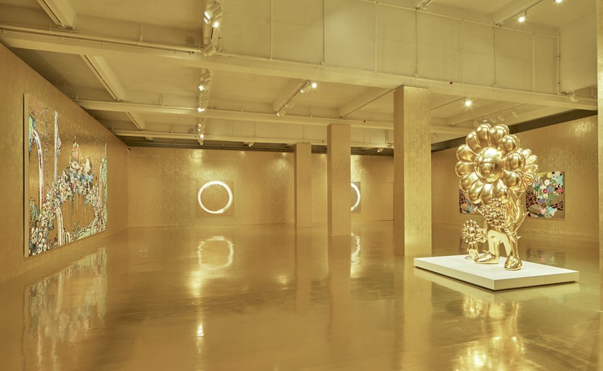 Takashi Murakami Opened a Gold Exhibition in Hong Kong